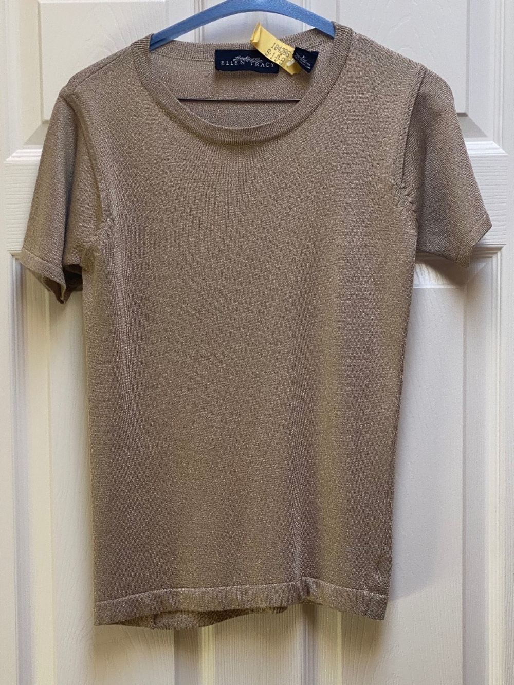 Ellen Tracy Taupe Top.